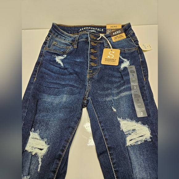 Aeropostale Super High Rise Jeggings Size 2 Women's - Picture 2 of 2